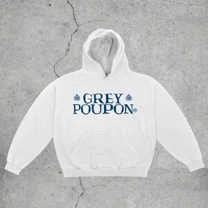 Vintage style Grey Poupon White Hoodie